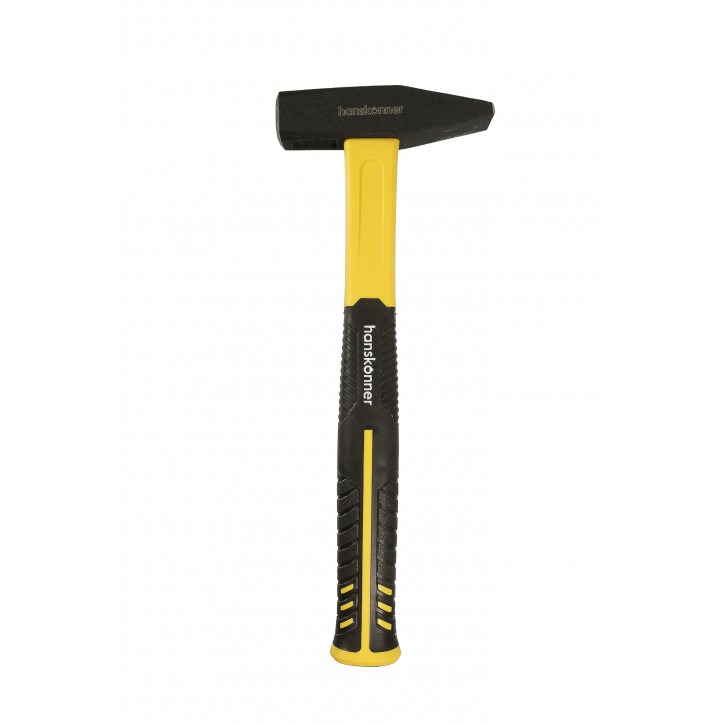 Молоток слесарный усиленный с фибергласовой рукояткой кованый боек 500гр