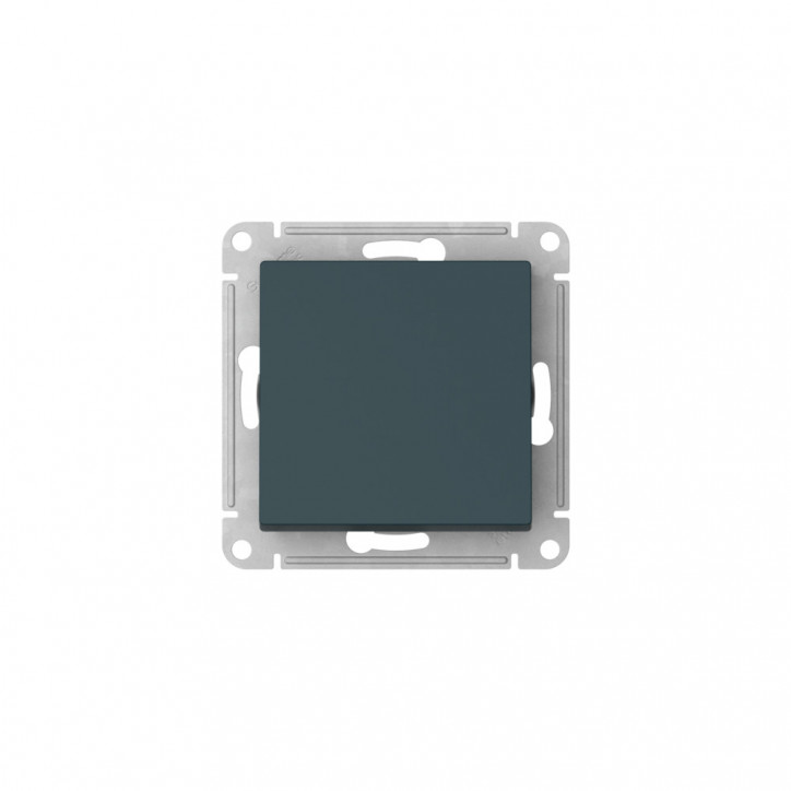 ATLASDESIGN 1-клавишный ПЕРЕКЛЮЧАТЕЛЬ, сх.6, 10АХ, быстрозажимные клеммы, ИЗУМРУД