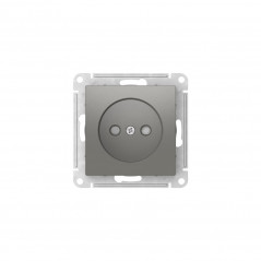 ATLASDESIGN РОЗЕТКА без заземления со шторками, 16А, быстрозажимные клеммы, СТАЛЬ