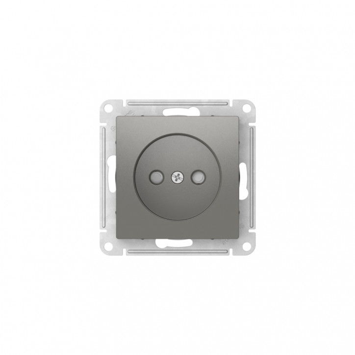 ATLASDESIGN РОЗЕТКА без заземления со шторками, 16А, быстрозажимные клеммы, СТАЛЬ ATLASDESIGN РОЗЕТКА без заземления со шторками, 16А, быстрозажимные клеммы, СТАЛЬ