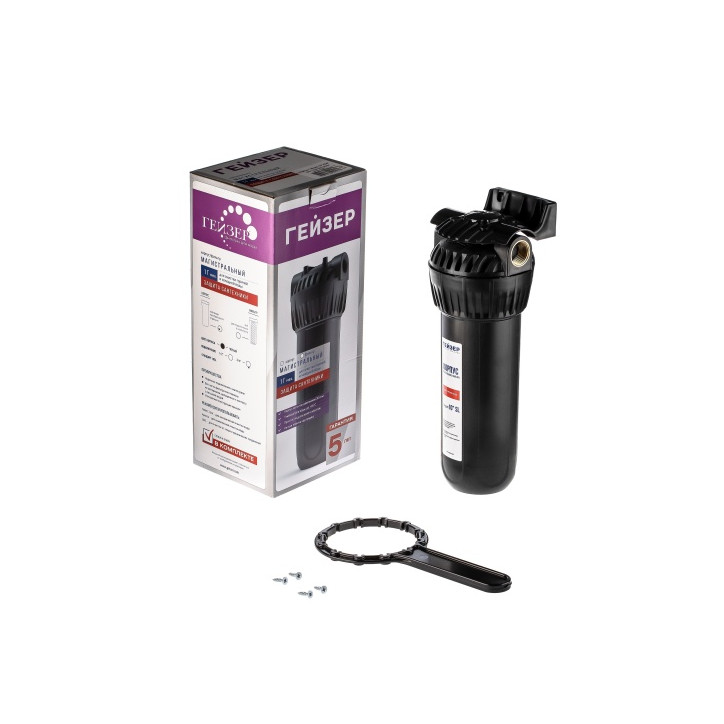 Корпус магистрального фильтра 10х3/4 для горячей воды Корпус магистрального фильтра 10х3/4 для горячей воды