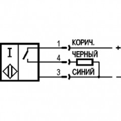 Индуктивный бесконтактный выключатель ISN EC4A-31P-12-LZS4