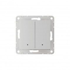 ATLASDESIGN SMART 2-кл. ВЫКЛЮЧАТЕЛЬ с подсв., Zigbee, сх.5, L+N, 10А, мех., БЕЛЫЙ