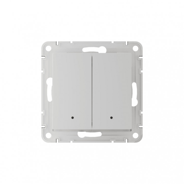 ATLASDESIGN SMART 2-кл. ВЫКЛЮЧАТЕЛЬ с подсв., Zigbee, сх.5, L+N, 10А, мех., БЕЛЫЙ ATLASDESIGN SMART 2-кл. ВЫКЛЮЧАТЕЛЬ с подсв., Zigbee, сх.5, L+N, 10А, мех., БЕЛЫЙ
