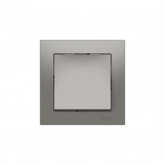 ATLASDESIGN 1-клавишный ВЫКЛЮЧАТЕЛЬ, сх.1, 10АХ, в сборе, быстрозажимные клеммы, СТАЛЬ