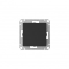 ATLASDESIGN AQUA 1-клавишный ПЕРЕКЛЮЧАТЕЛЬ IP44, сх.6, 10АХ,мех., быстрозажимные клеммы, КАРБОН