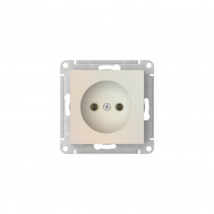 ATLASDESIGN РОЗЕТКА без заземления без шторок, 16А, быстрозажимные клеммы, ЖЕМЧУГ