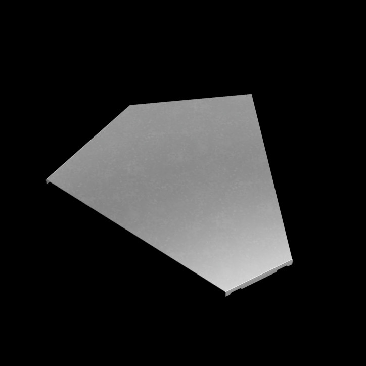 Крышка горизонт. угла 45 гр. 400 мм ПЛЮС