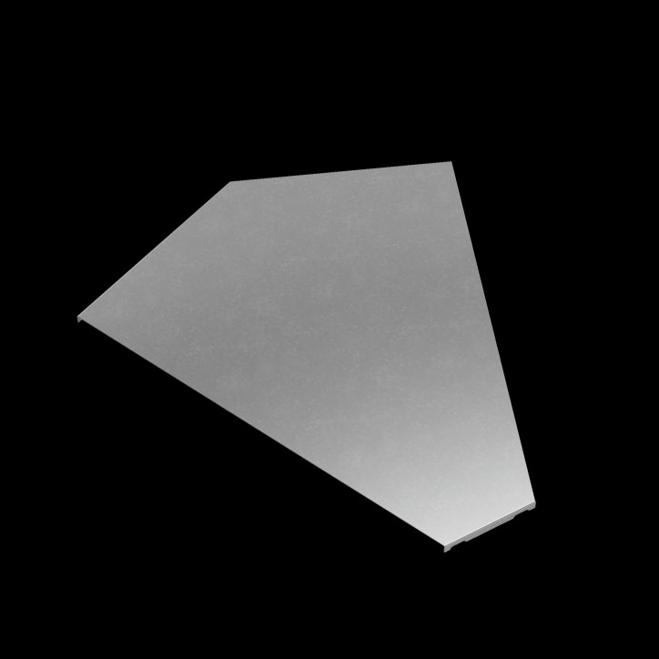 Крышка горизонт. угла 45 гр. 600 мм ПЛЮС HD