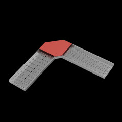 Крышка горизонт. угла 90 гр. 400 мм ПЛЮС HD