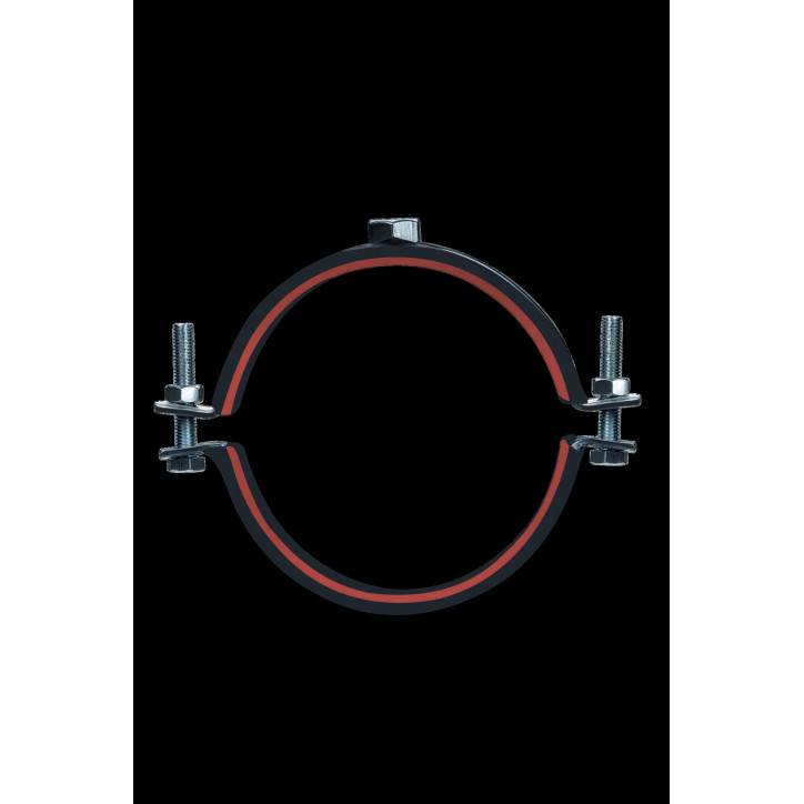 Хомут высокой нагрузки Mayer д/труб 14' (340-356мм) гайка М12 и уплотн. с красной полосой