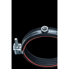 Хомут высокой нагрузки Mayer д/труб 14' (340-356мм) гайка М12 и уплотн. с красной полосой