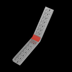 Крышка внутр. верт. угла 45 гр. 200 мм ПЛЮС HD