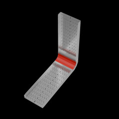 Крышка внутр. верт. угла 90 гр. 500 мм ПЛЮС INOX304