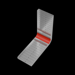 Крышка внутр. верт. угла 90 гр. 600 мм ПЛЮС INOX304