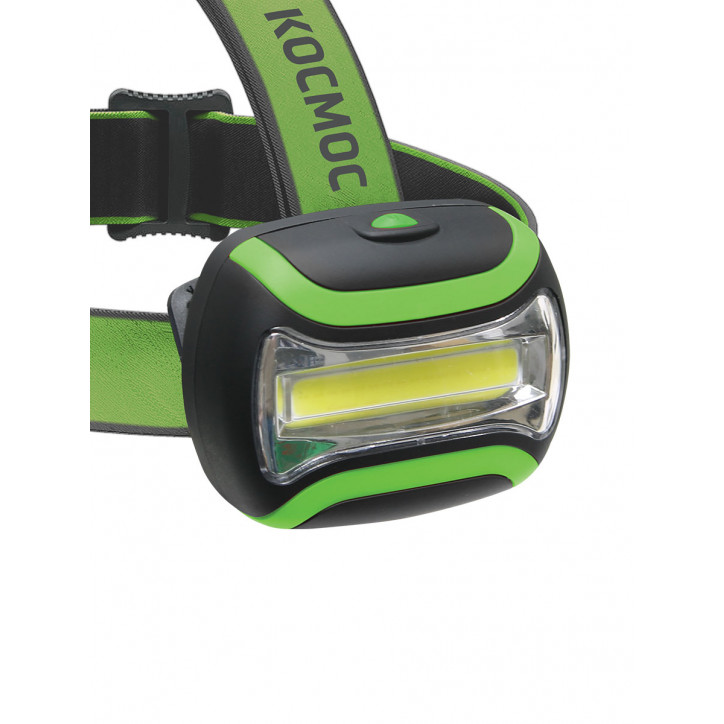 Фонарь налобный, 3W COB LED, 3 батарейки АА, 180Лм