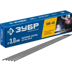Электроды ЗОК-46 рутил-целлюлозный, d 3.0x350 мм, 5 кг в коробке, Профессионал.