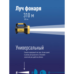 Фонарь-прожектор аккумуляторный , 5W LED + 20x0,5 W LED, аккум. 4V 2Ah, 300Lm - 6 часов, 380Lm - 3 часа,