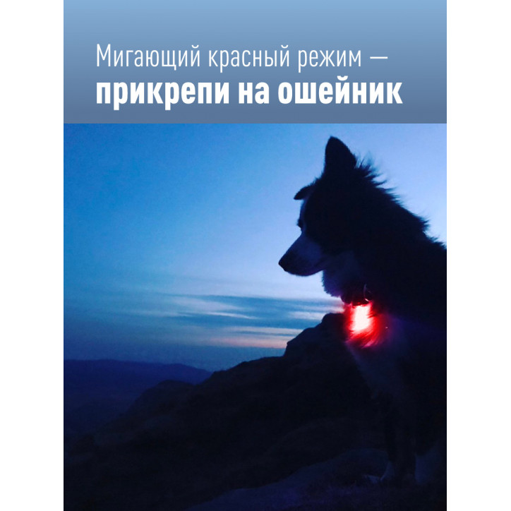 Шапка с фонарем, цвет камуфляж, фонарь-клипса съемный, красный и белый цвет свечения + SOS (мигающий красный)