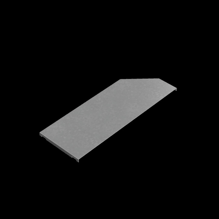 Крышка переходника левого 400-500 мм ПЛЮС INOX304