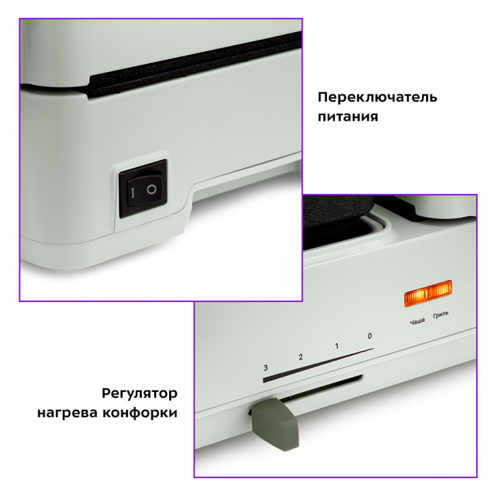 Бутербродница 2 в 1 KT-6061-1 мятный