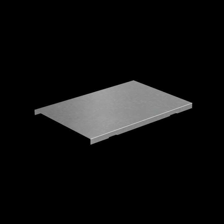 Крышка Т-отвода вертикального вниз 80х300 мм ПЛЮС