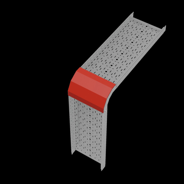 Крышка внеш. верт. угла 90 гр. 400 мм ПЛЮС INOX304