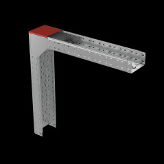 Крышка на угол внеш. верт. 50х600 мм с разворотом трассы на 180 гр. ПЛЮС HD