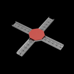 Крышка Х-разветвителя 150 мм ПЛЮС INOX304