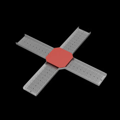 Крышка Х-разветвителя 400 мм ПЛЮС INOX304