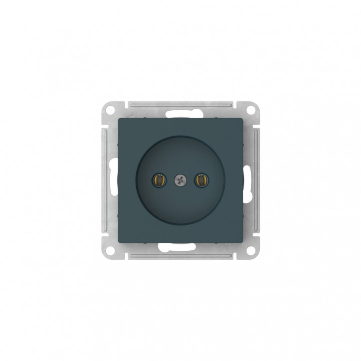 ATLASDESIGN РОЗЕТКА без заземления без шторок, 16А, быстрозажимные клеммы, ИЗУМРУД