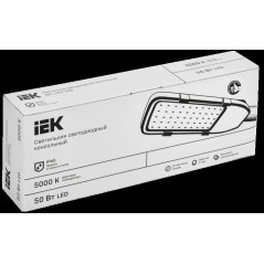 Светильник LED консольный уличный ДКУ 1002-50Д 5000К IP65 серый