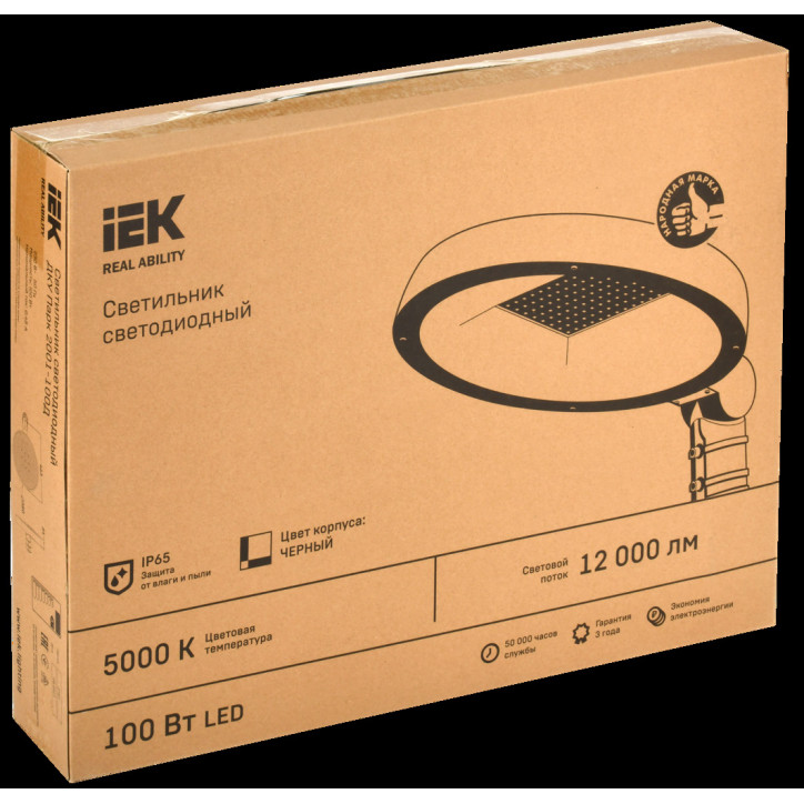 Светильник LED ДКУ Парк 2001-100Д 5000К IP65 IEK