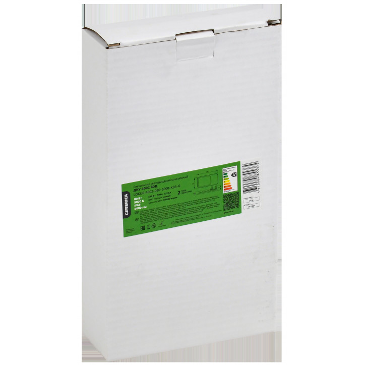 Светильник LED консольный уличный ДКУ 4002 80Д 5000К IP65 GENERICA