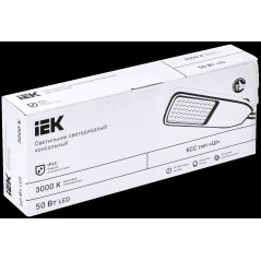 Светильник LED консольный уличный ДКУ 1004-50Ш 3000К IP65 серый