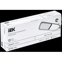 Светильник LED консольный уличный ДКУ 1004-50Ш 5000К IP65 серый