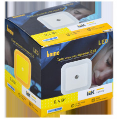 Светильник-ночник 018 квадрат датчик осв. 220В IEK