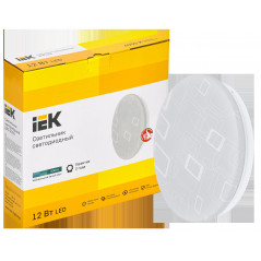 Светильник LED ДПБ 2003 12Вт IP20 4000К круг белый IEK
