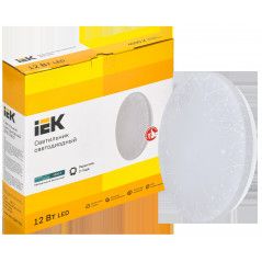 Светильник светодиодный ДПБ 2005 12Вт IP20 4000К круг белый IEK