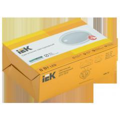 Светильник светодиодный ДПО 5020 8Вт 4000K IP65 овал белый IEK