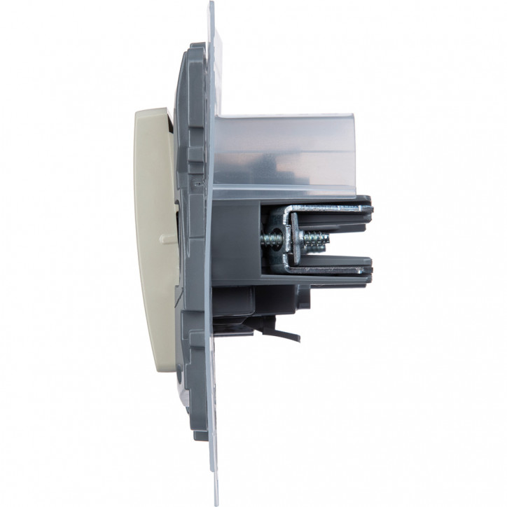 Переключатель одноклавишный IP44 - Legrand Etika - 10А 250В безвинтовые зажимы - слоновая кость Переключатель одноклавишный IP44 - Legrand Etika - 10А 250В безвинтовые зажимы - слоновая кость