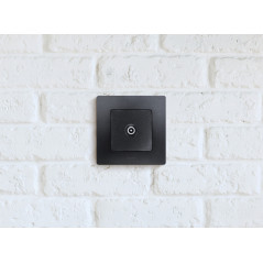 ETIKA Розетка телевизионная TV проходная 15дБ антрацит