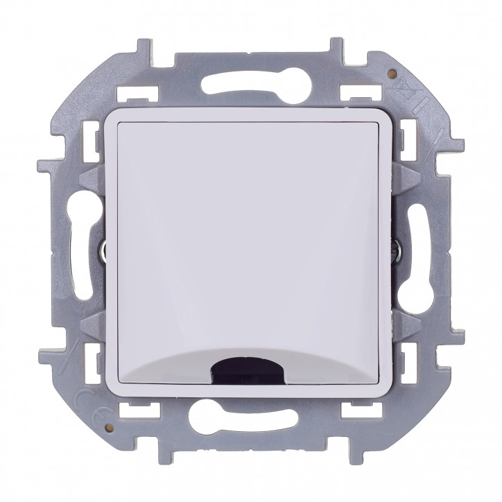 Вывод кабеля с зажимом для крепления INSPIRIA белый