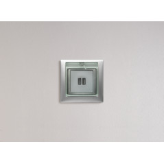 VALENA Розетка двойная USB алюминий