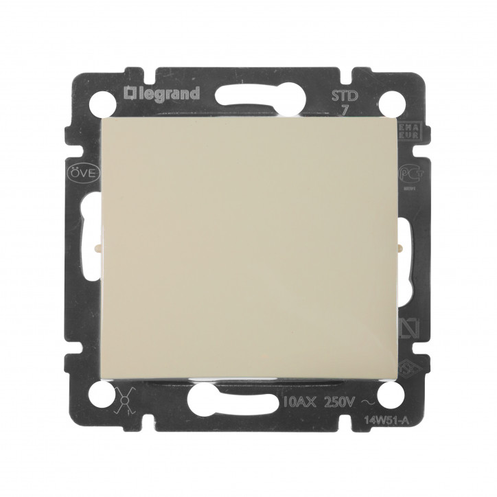 VALENA Переключатель одноклавишный промежуточный в рамку слоновая кость VALENA Переключатель одноклавишный промежуточный в рамку слоновая кость