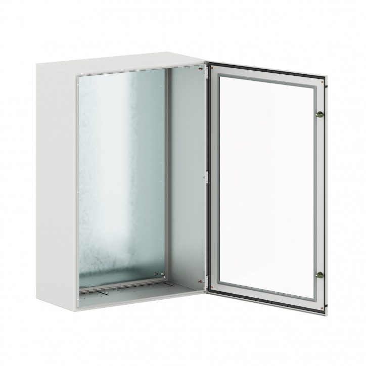 Корпус навесной уличный ST Outdoor с М/П с прозрачной дверью ВxШxГ 1200x800x400 мм, IP66