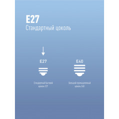 Лампа светодиодная LED 40Вт 220В Е27 D100х168 4500К белый 3800 лм