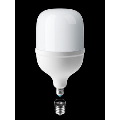 Лампа светодиодная LED 80Вт 220В E27 D140х252 6500К дневной 6900 лм (в комплекте переходник на 40 цоколь)