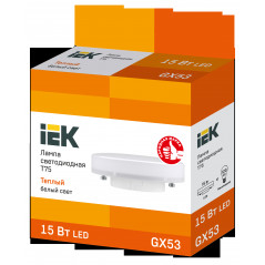 Лампа LED T75 таблетка 15Вт 230В 3000К GX53 IEK