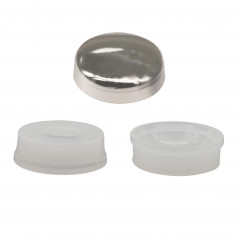 Колпачок декоративный на универсальный шуруп D3.5-4 хром (10 шт.)